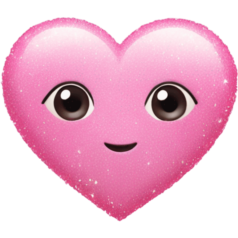 Pinkish heart with little sparkles all around it  emoji