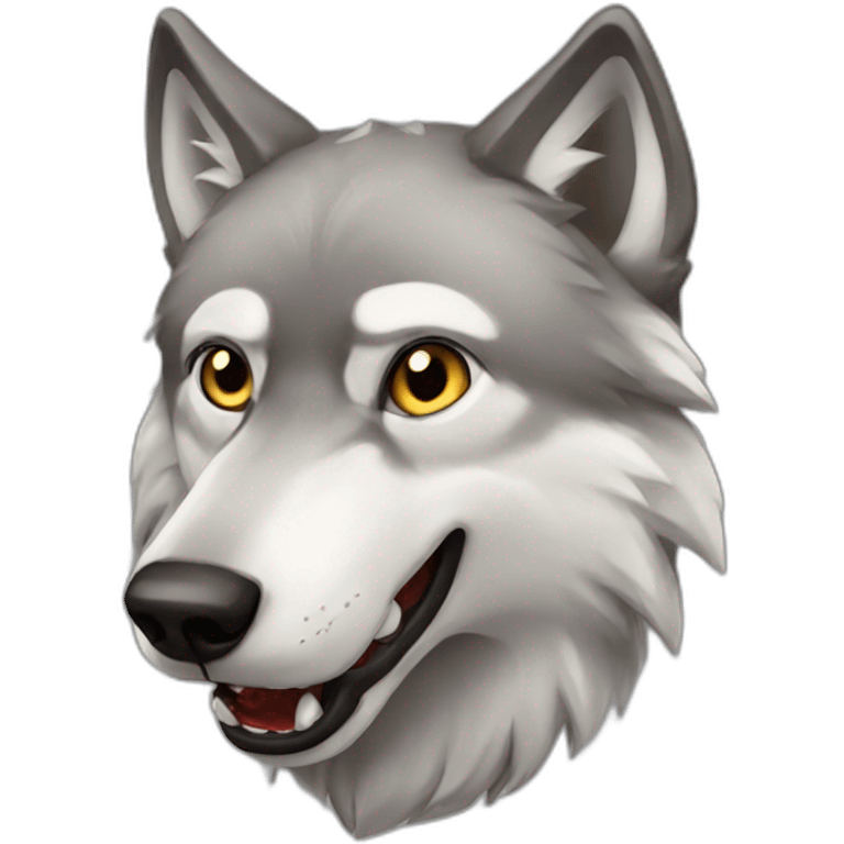 hungry wolf emoji