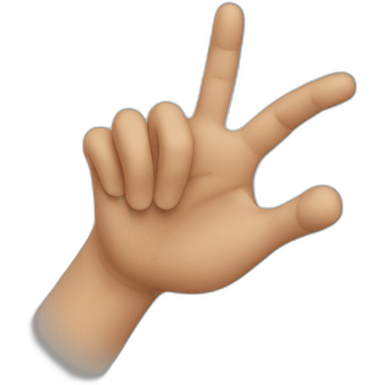 Hand sign R  emoji