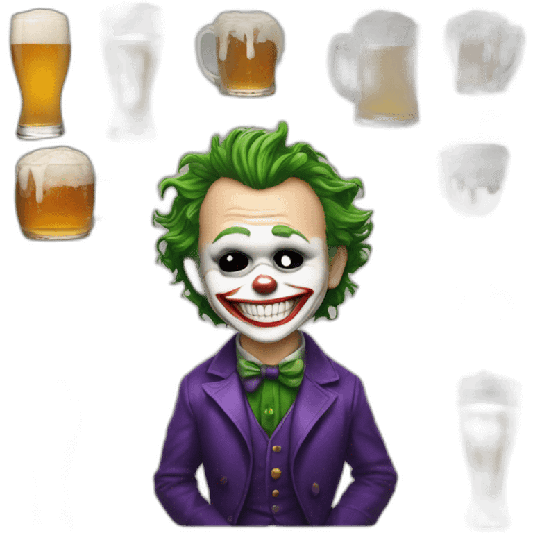 joker heath ledger drink a fat beer emoji