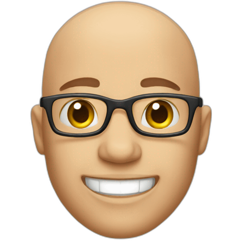 bald happy guy emoji