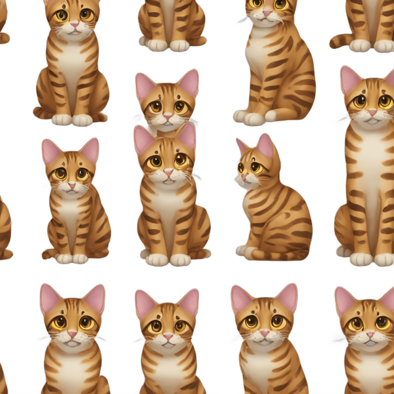 bengal cat sitting  emoji