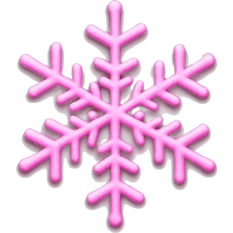 pink snowflake  emoji