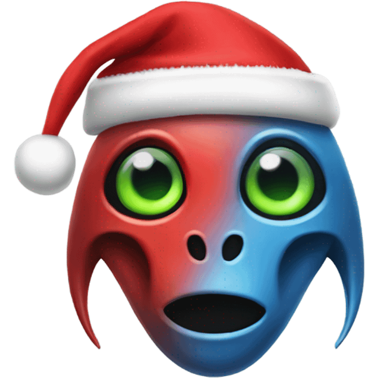 Alien with Santa hat  emoji