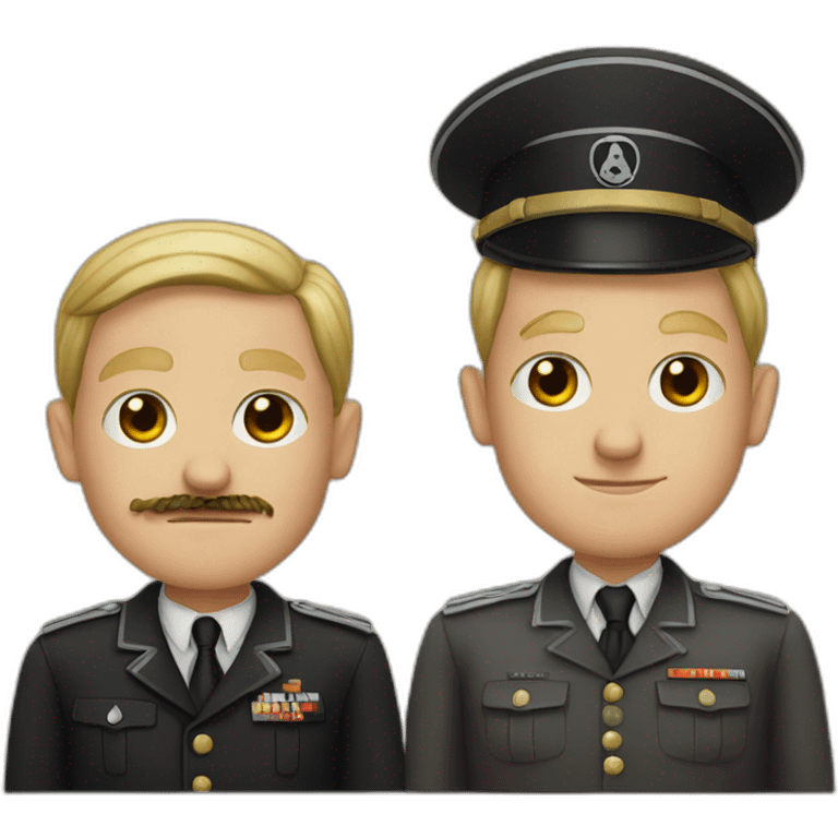 Hitler and his friend emoji