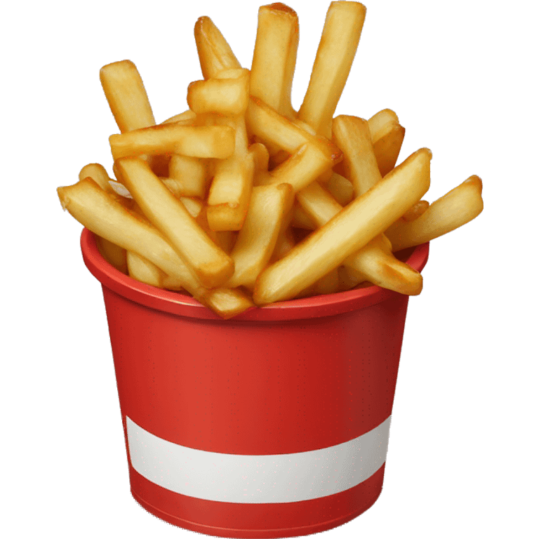 Poutine with red container emoji