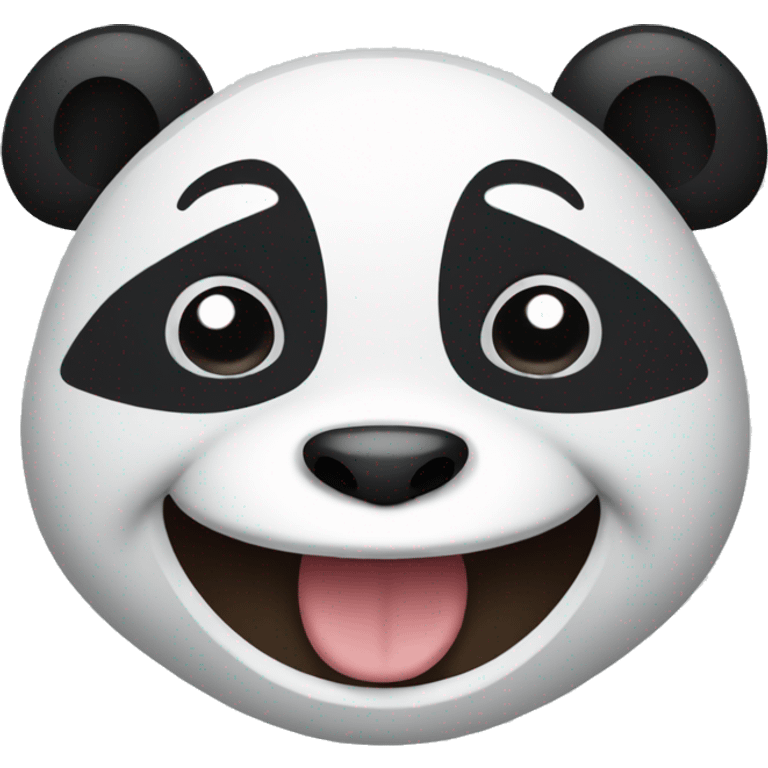 Panda laughing emoji