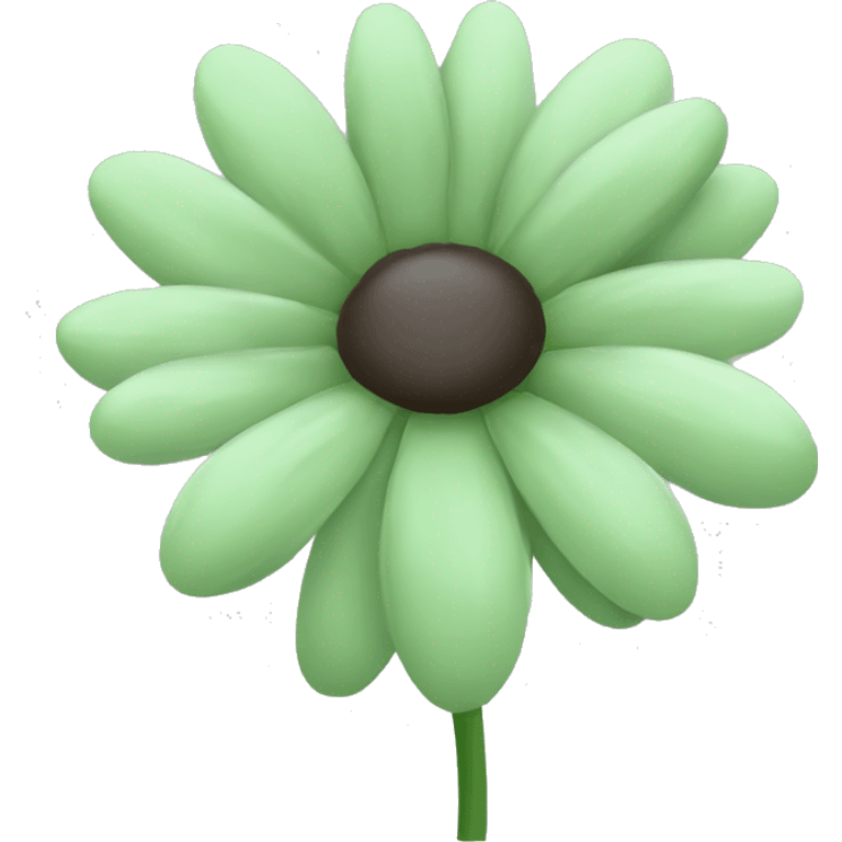 Sage green daisy emoji