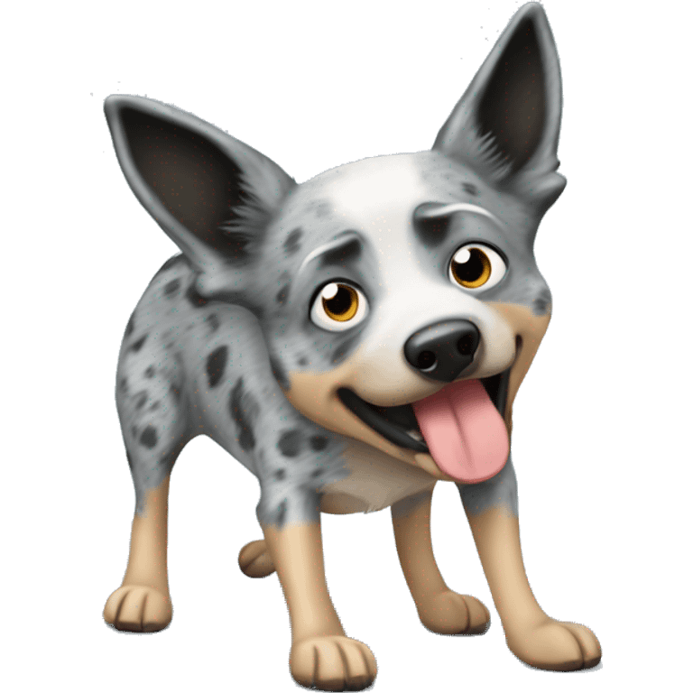 blue heeler farting emoji