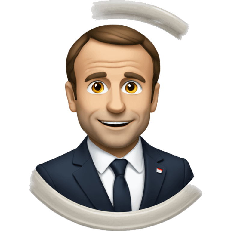 Macron qui boit du coca emoji