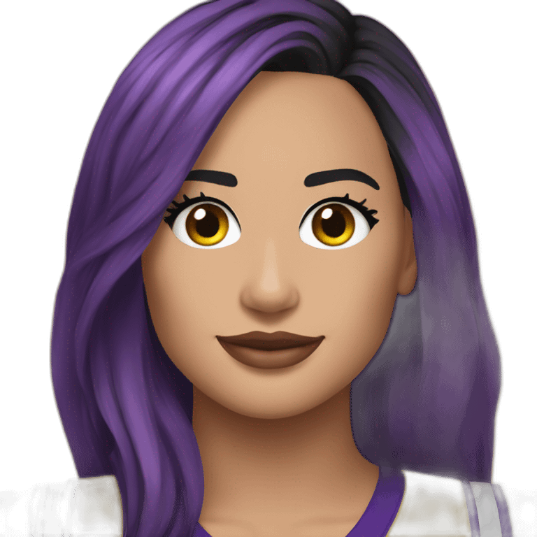 demi lovato wearing yellow lakers jersey emoji