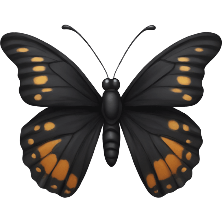 Black butterfly emoji