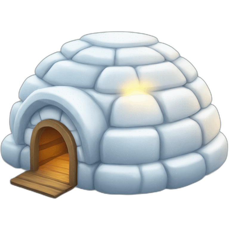 igloo bright light emoji