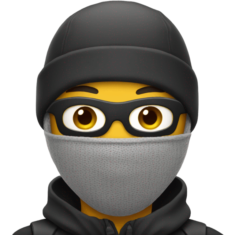 Guy with ski mask on  emoji