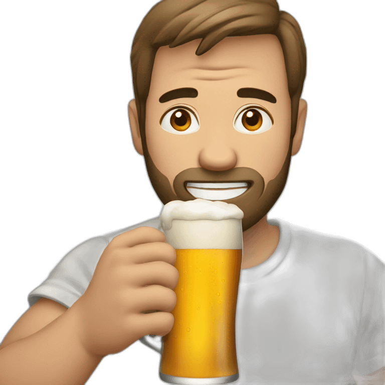 man-drinking-beer emoji