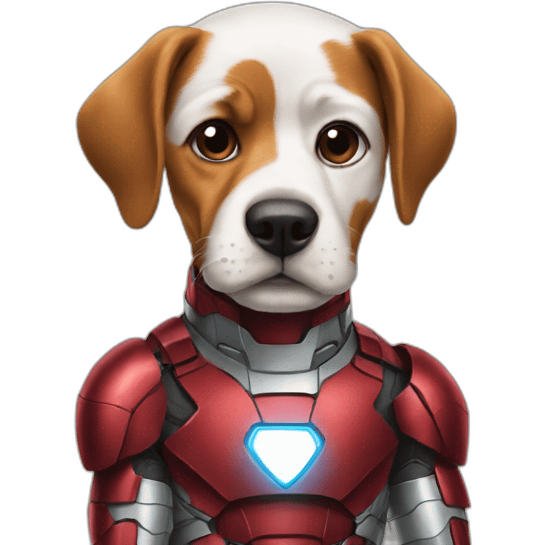 Dog in ironman suit emoji