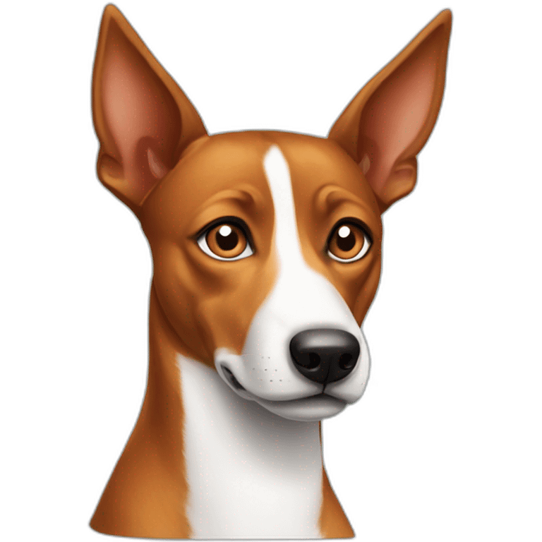 suspicious basenji emoji