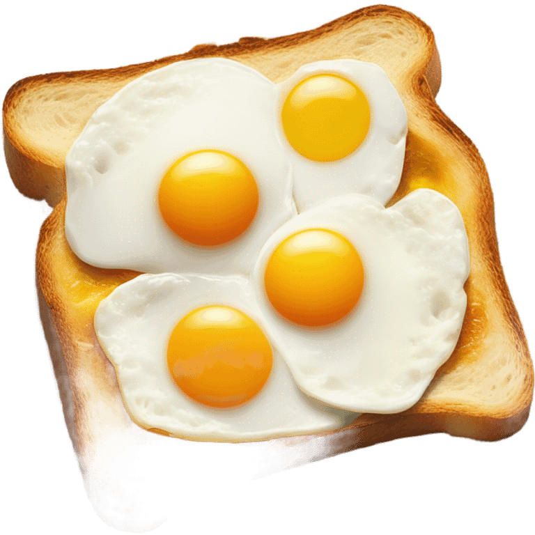 Sunny side bread emoji