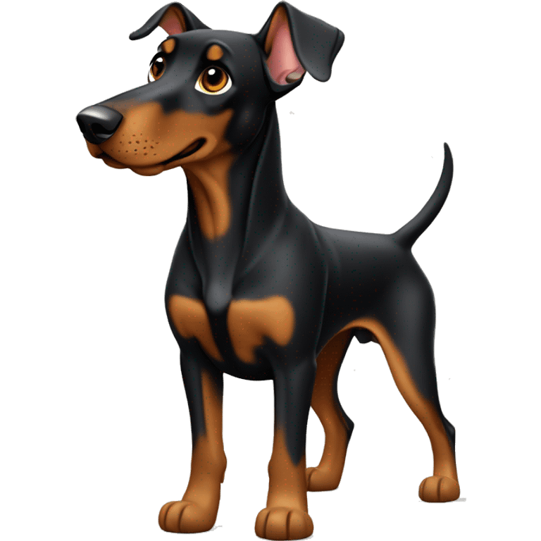 2 cute Dobermans  emoji