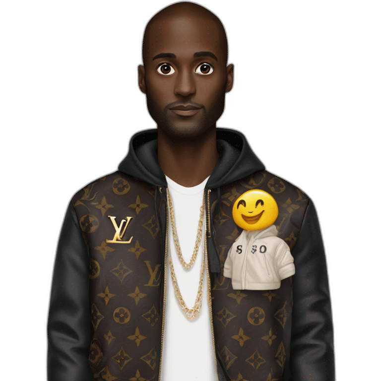 Virgil Abloh with louis Vuitton jacket  emoji