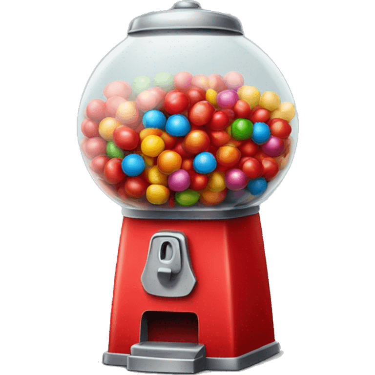 red gumball machine emoji