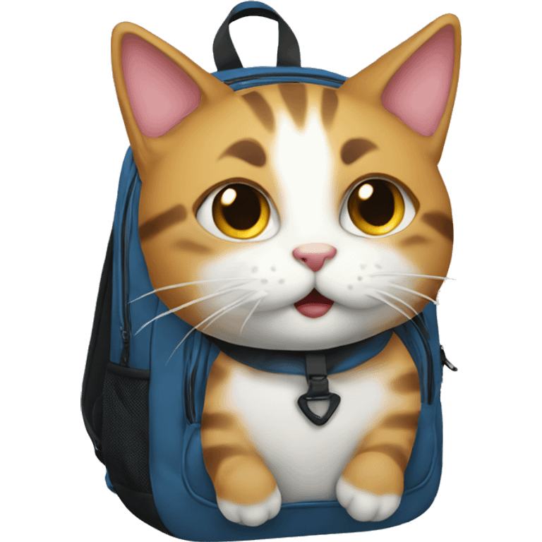 cat backpack emoji