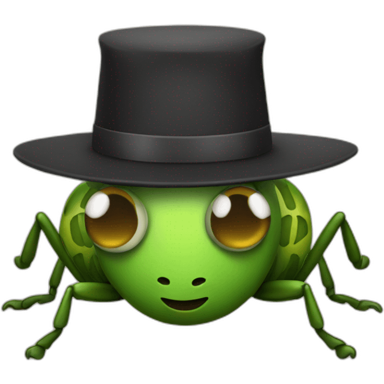 bug with jewish hat emoji