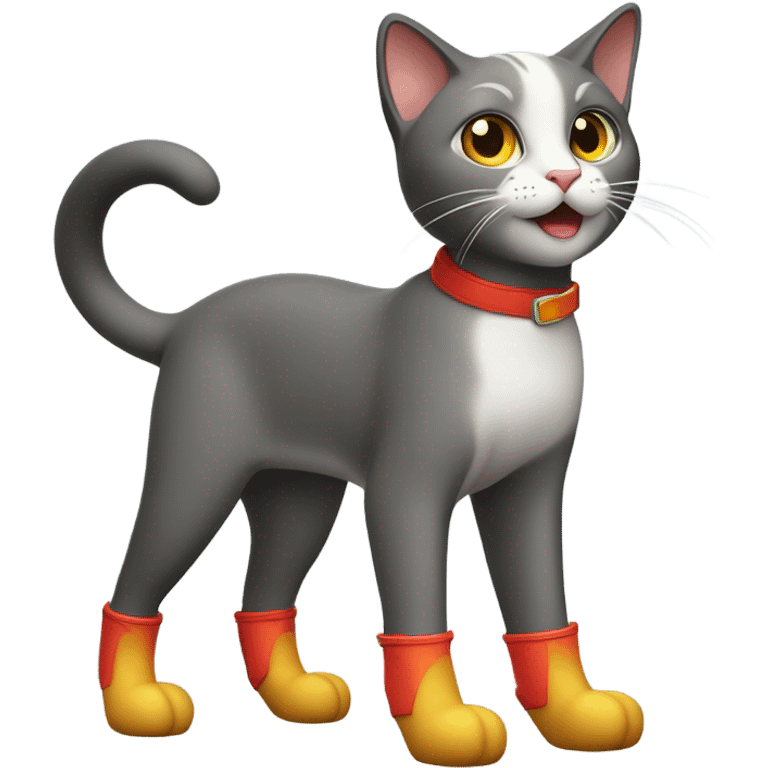 cat wearing boots emoji