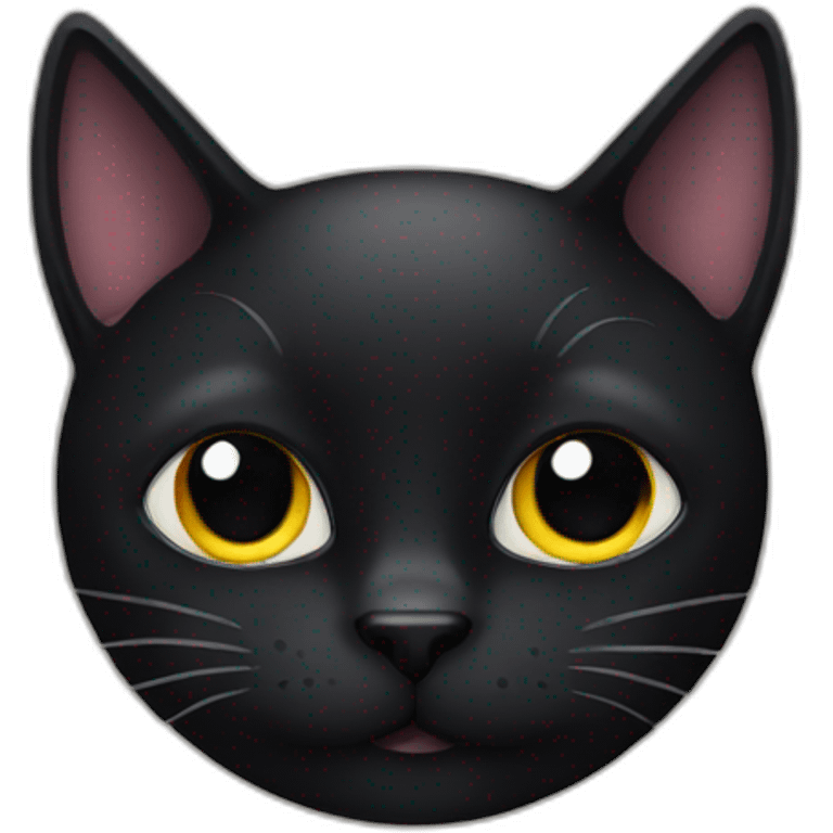 black cat face emoji