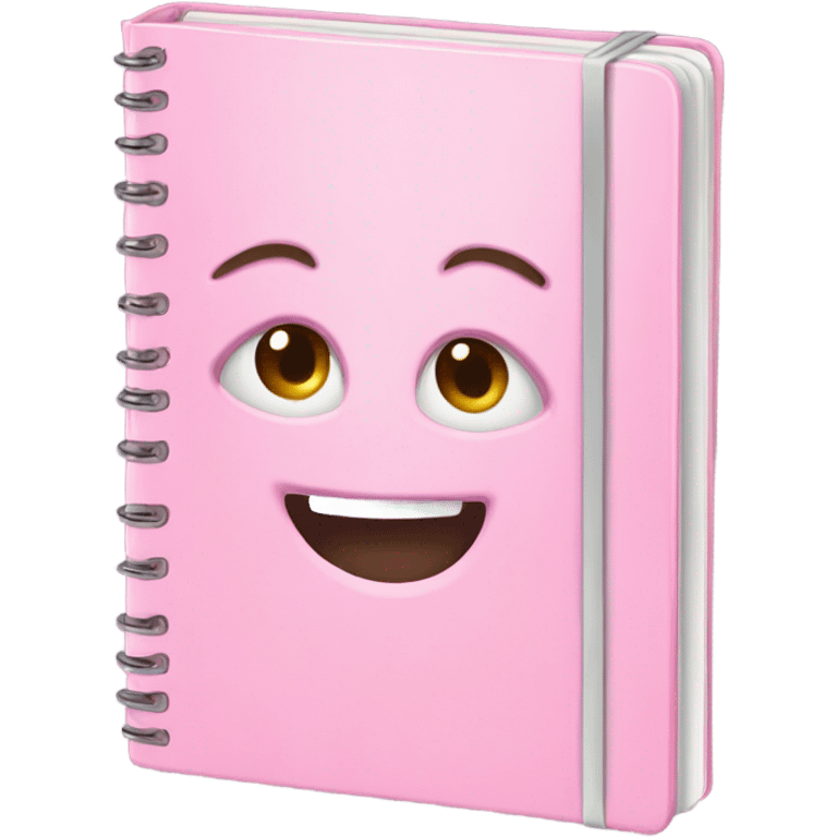 Light pink note book  emoji