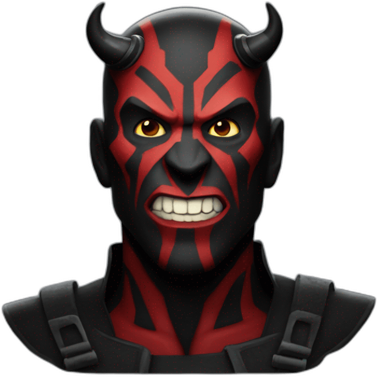 Dark maul happy emoji