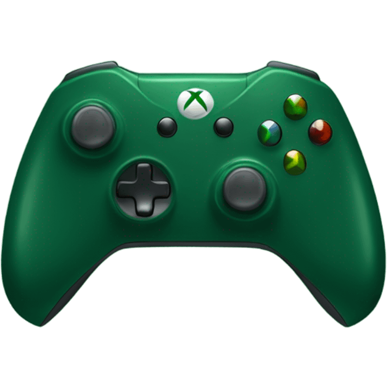 Dark green Xbox controller  emoji