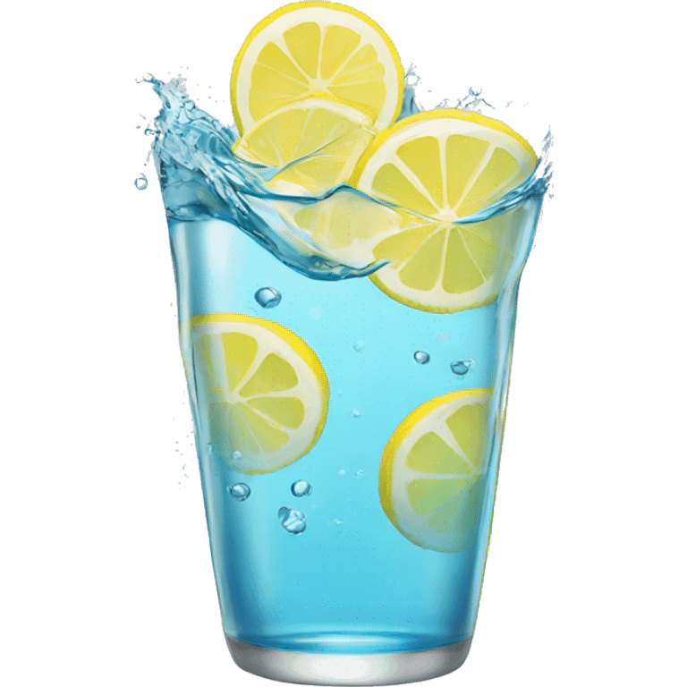 water with lemon slices emoji