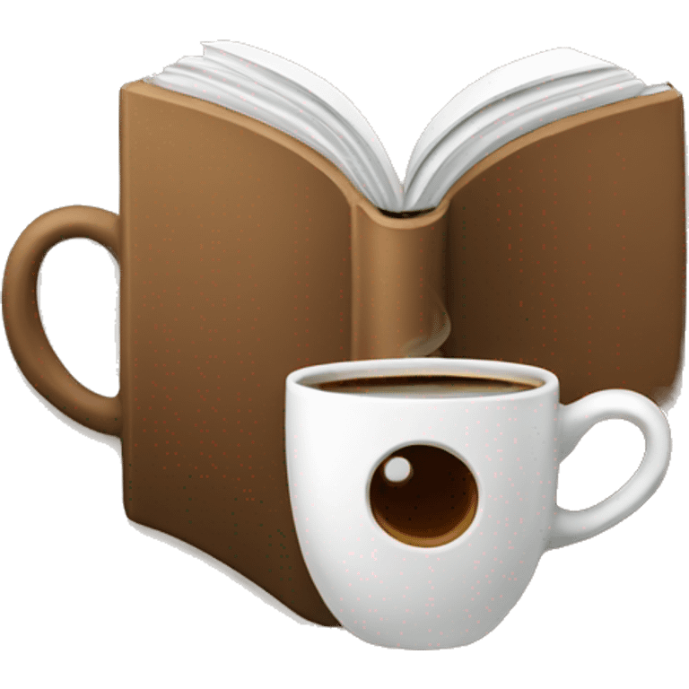 coffee and book emoji