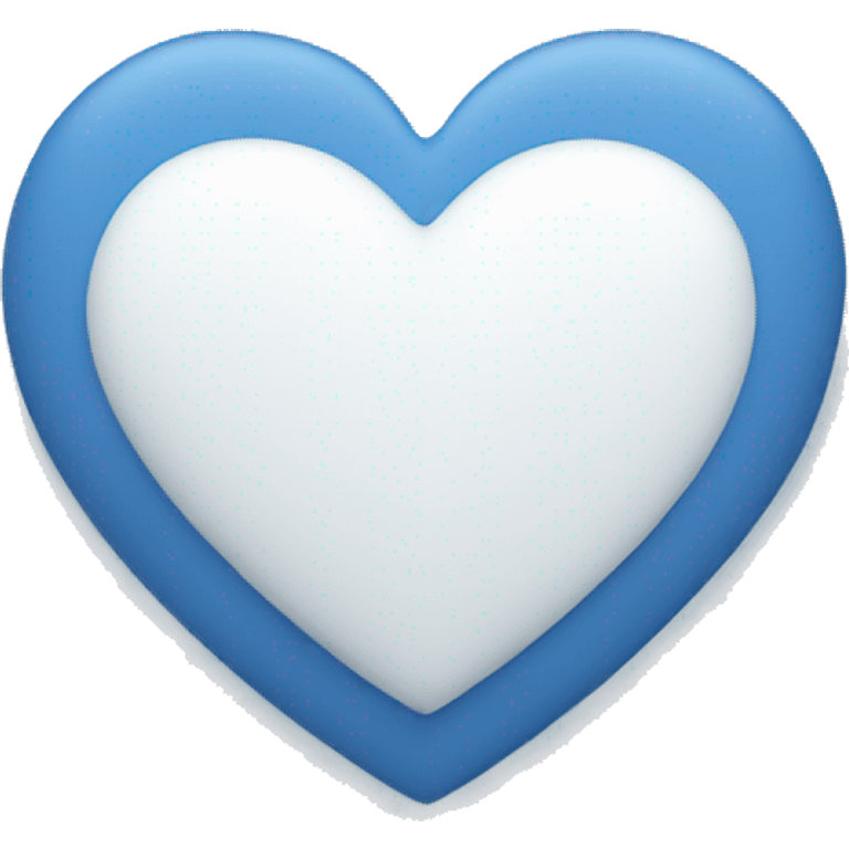 Blue and white heart emoji