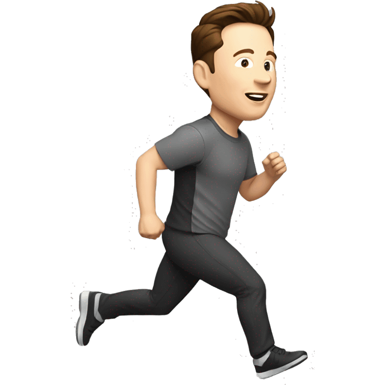 elon musk running emoji