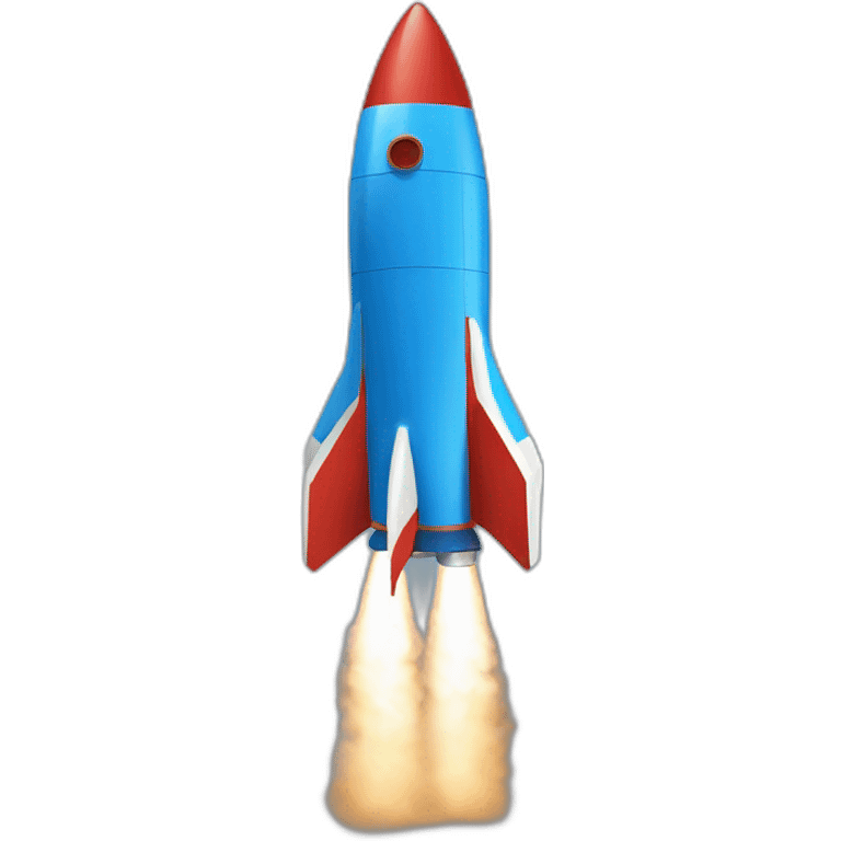 blue rocket launch emoji