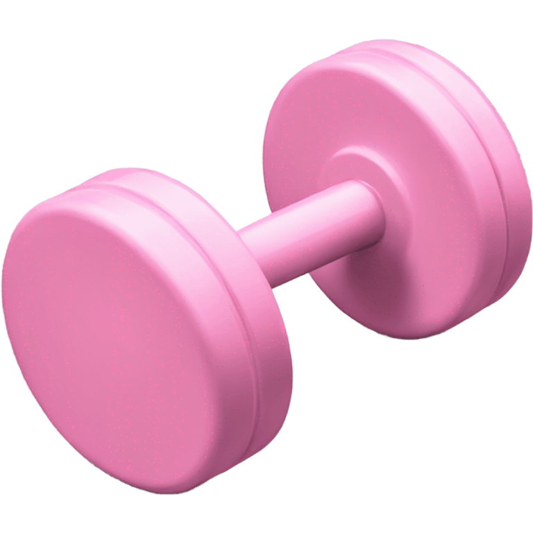 light pink dumbells  emoji