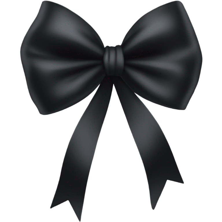 Black bow emoji