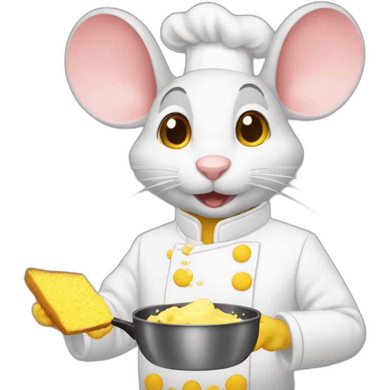 mouse cooks scrambled eggs emoji