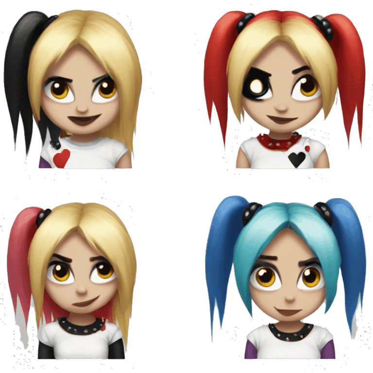 Harley quinn emo emoji