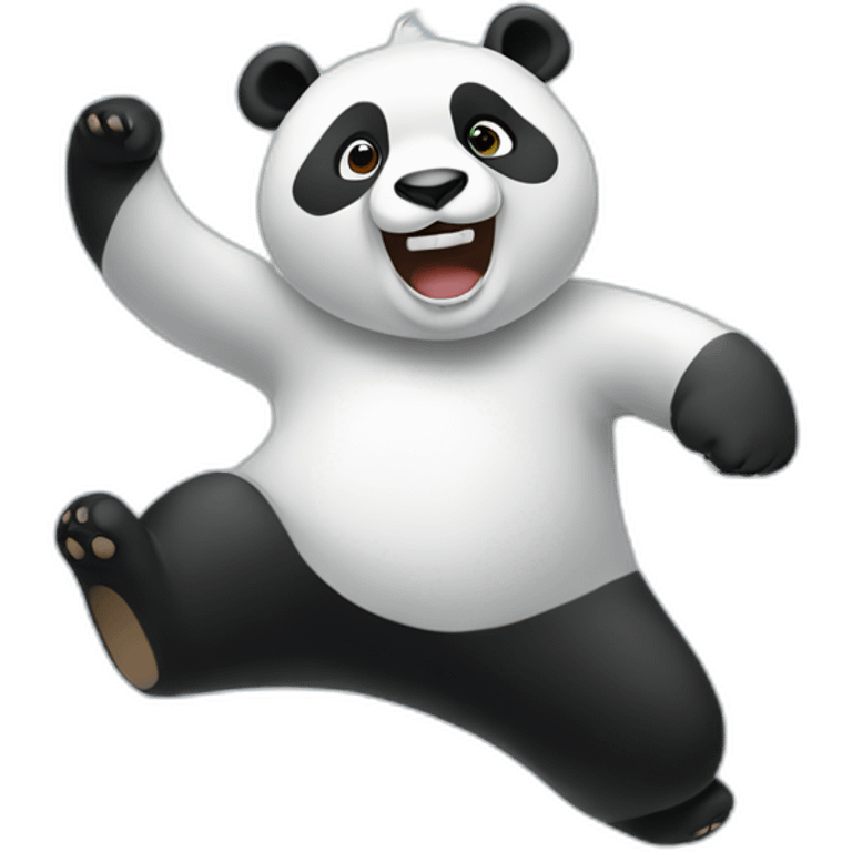 Panda twirling emoji