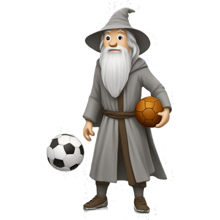 gandalf playing soccer emoji