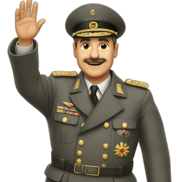 40s Germany dictator waving emoji