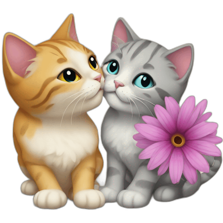 Flower Kiss cat emoji