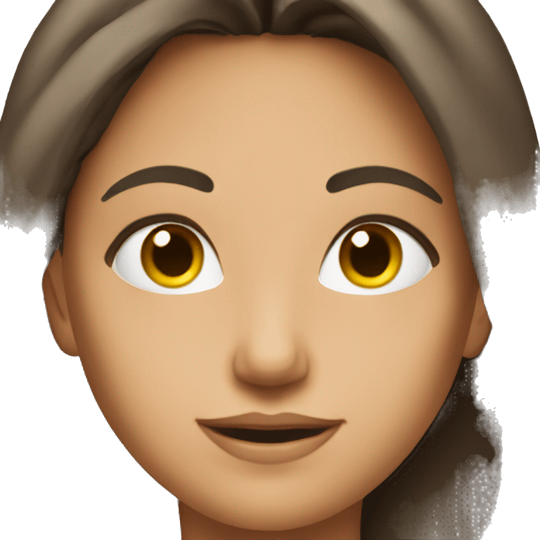 Brunette girl fitness emoji