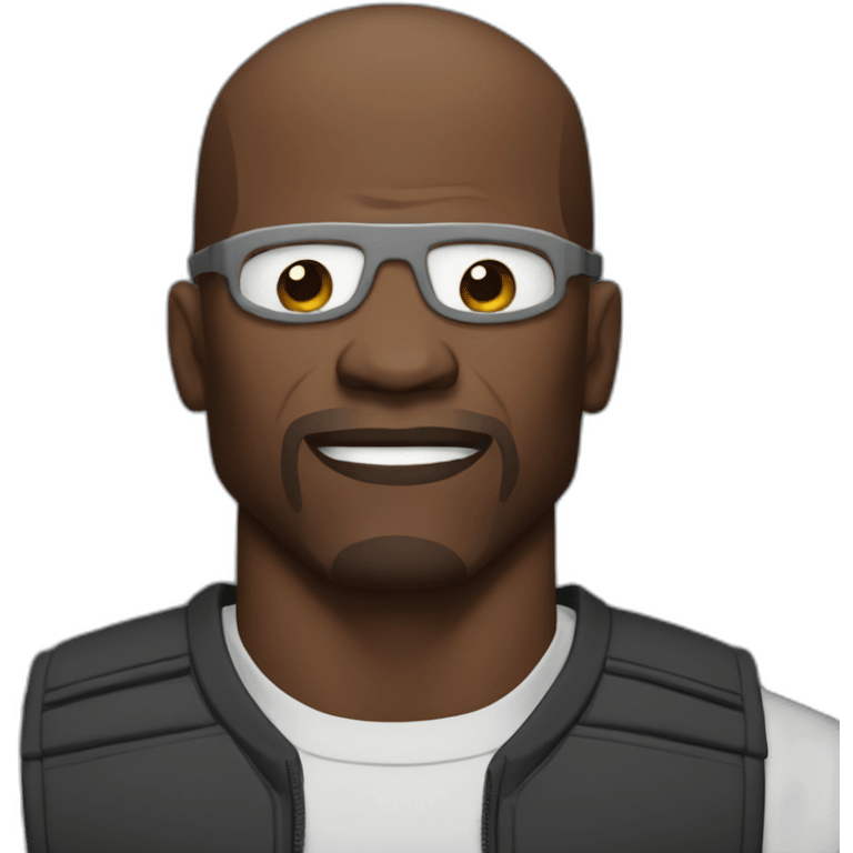 Terry crews with eyes closed emoji