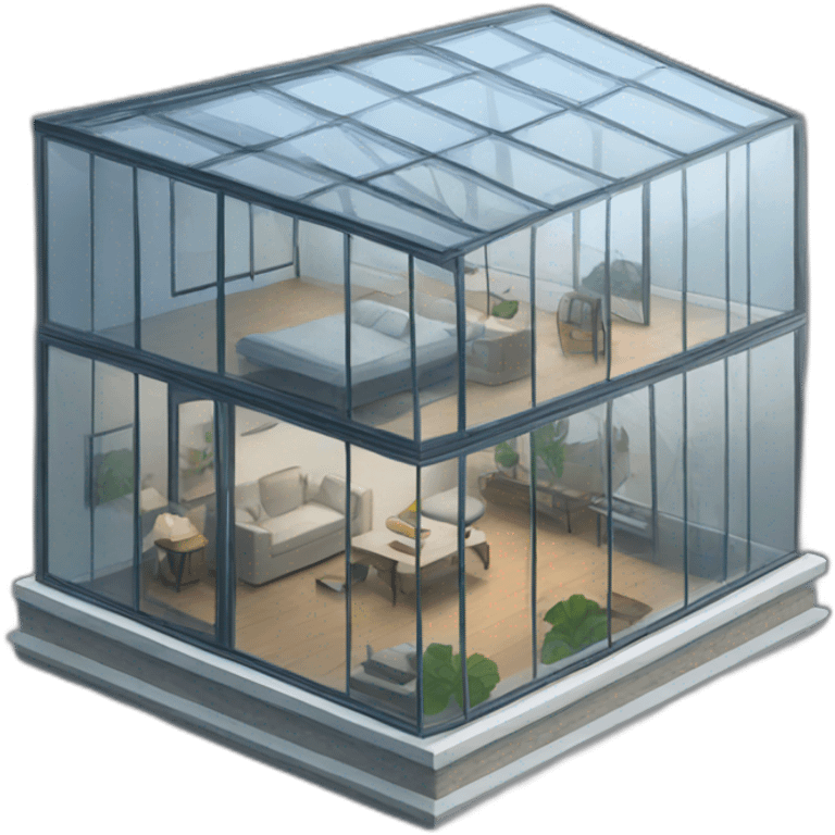 Glass house emoji