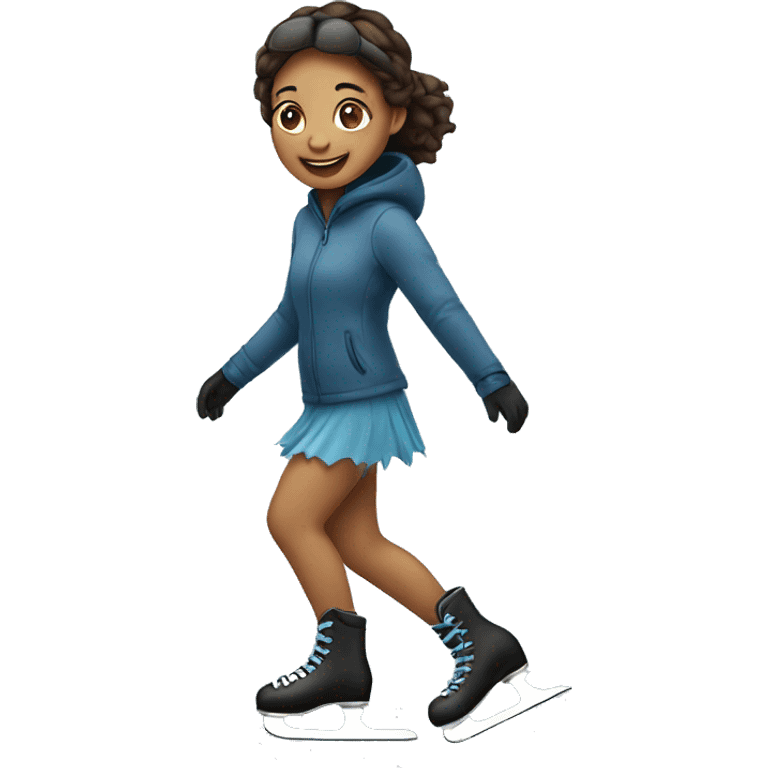 girl iceskating emoji