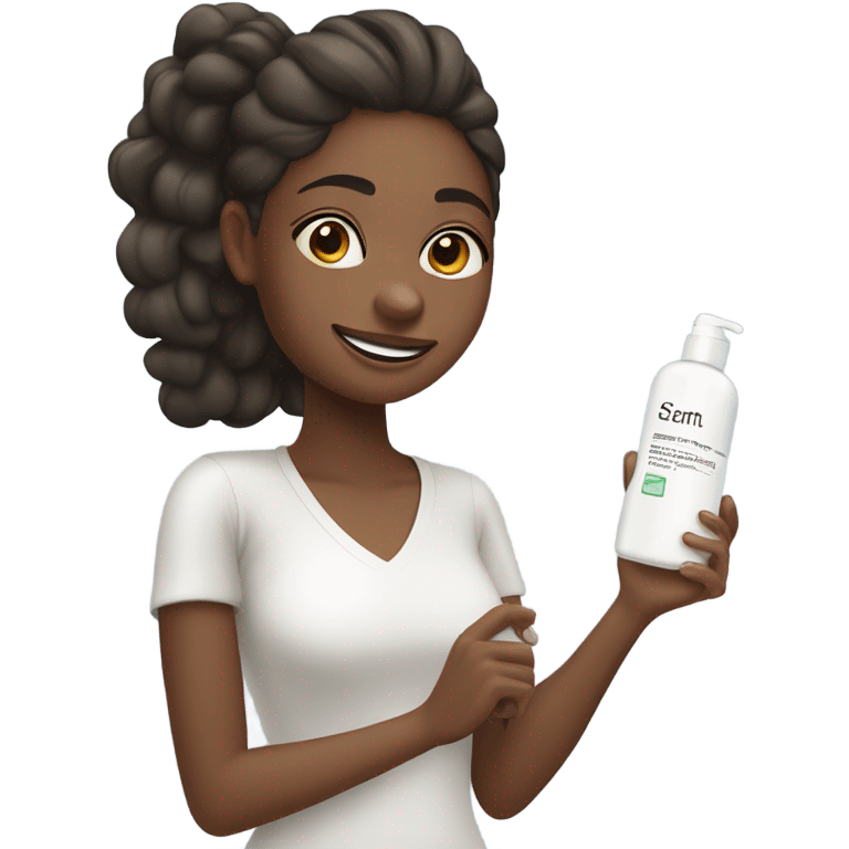 Girl doing skin care￼ emoji